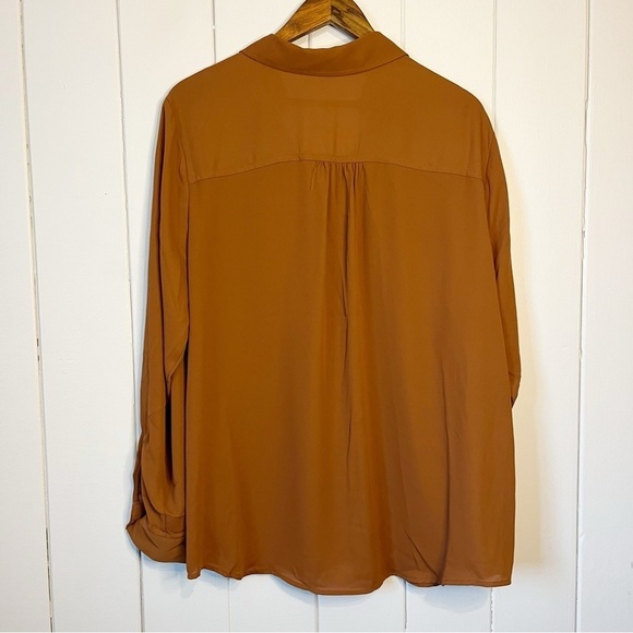 Maurices Rust/Brown Button Down Top. Size XXL. NWT. - Picture 7 of 7